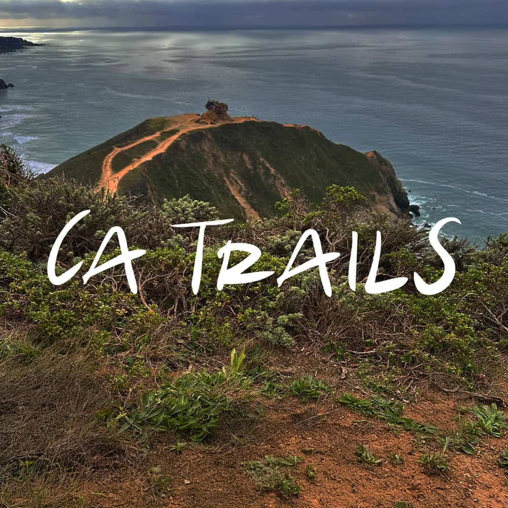 The word CA TRAILS sits over an image